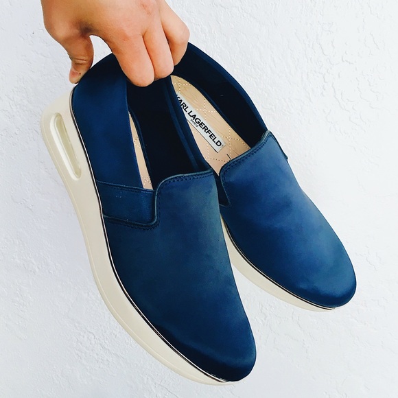 Karl Lagerfeld Shoes - NWOT Blue Silk Karl Lagerfeld Paris Shoes